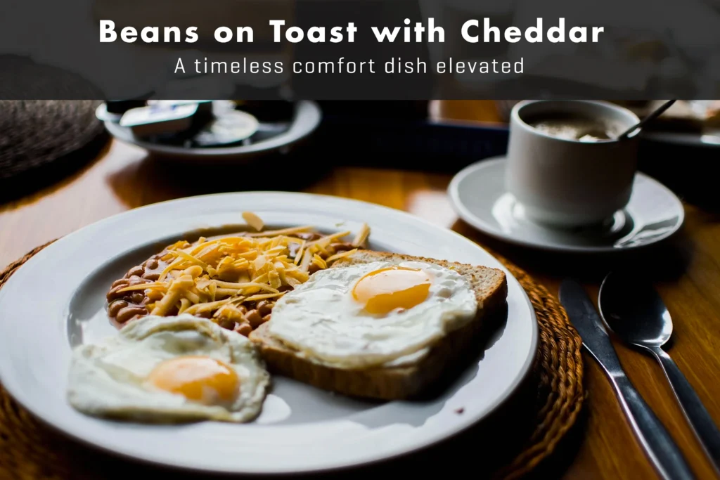 Groeeeeup 1 Gourmet beans on toast with melted sharp cheddar cheese and a sprinkle of fresh cracked black pepper on thick-cut toasted bread.