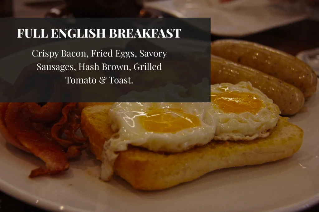 Best Full English Breakfast recipe, traditional British fry-up ingredients and guide.