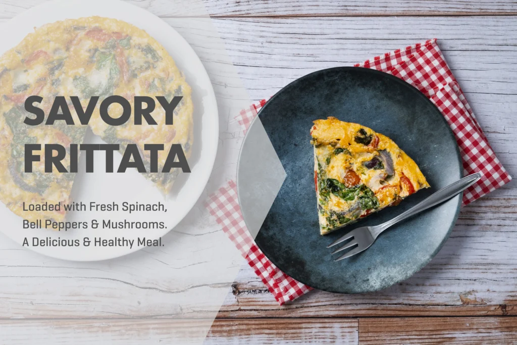 Easy oven-baked vegetable frittata recipe, perfect for meal prep or Sunday brunch